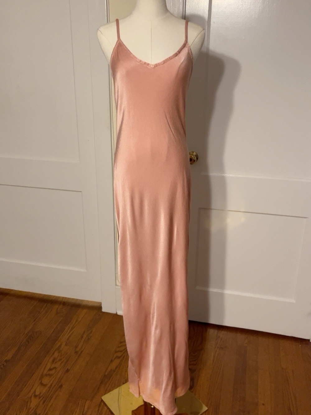 GHOST London Liquid Rose Blush Satin Slip Gown | Anna Bayle Private Collection